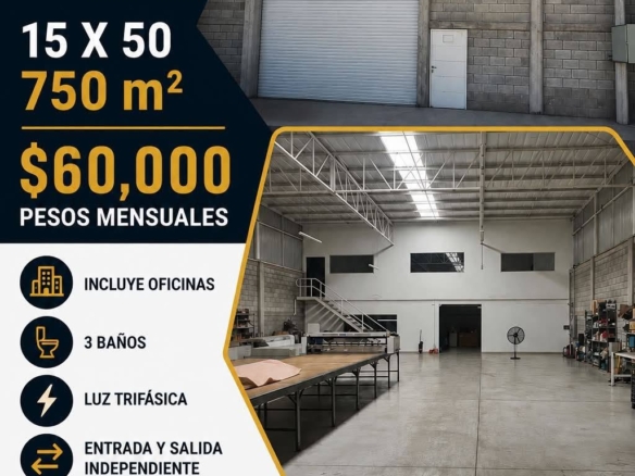 ¡BODEGA EN RENTA EN COYOTE!